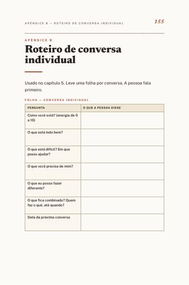 Roteiro de conversa individual