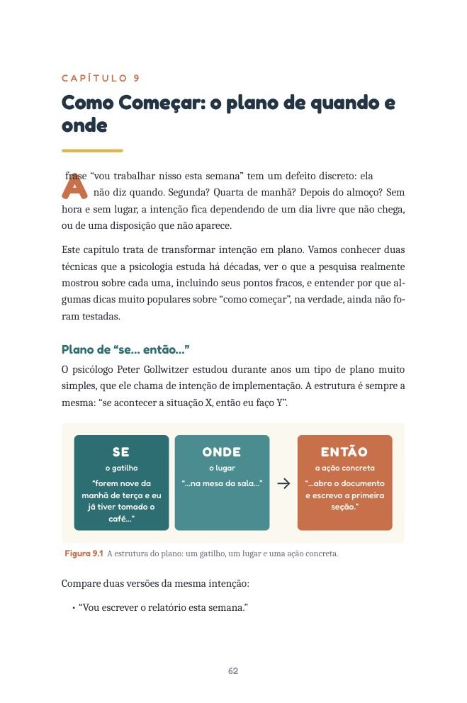 O plano “se… então…”